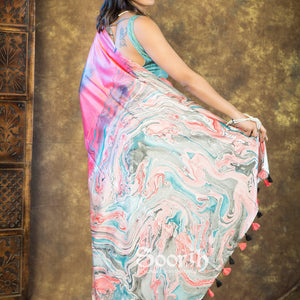 Mystic Marble Dreams Saree