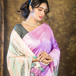 Mystic Marble Dreams Saree