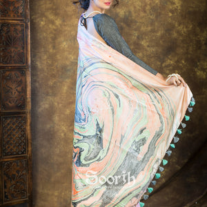 Mystic Marble Dreams Saree