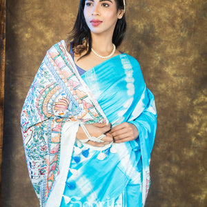 Shibori Tales of Mithila Saree