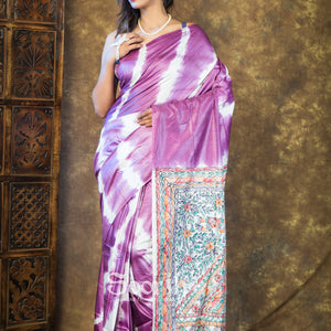 Shibori Tales of Mithila Saree