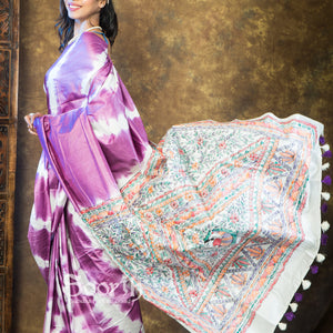 Shibori Tales of Mithila Saree