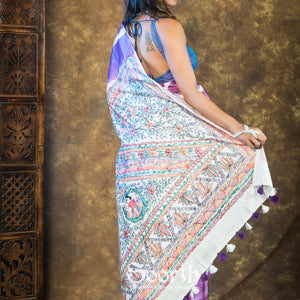 Shibori Tales of Mithila Saree