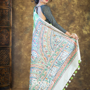 Shibori Tales of Mithila Saree