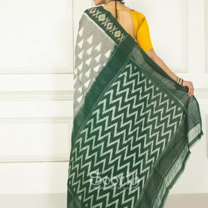 Handloom Mercerised Cotton Single Ikkat Saree