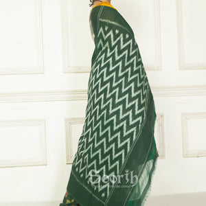 Handloom Mercerised Cotton Single Ikkat Saree