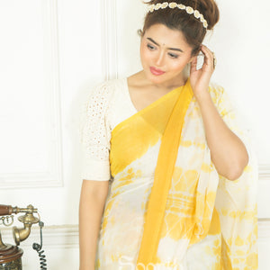 Mul Cotton Shibori Saree