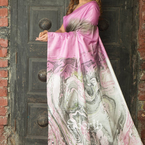 Mystic Marble Dreams Saree