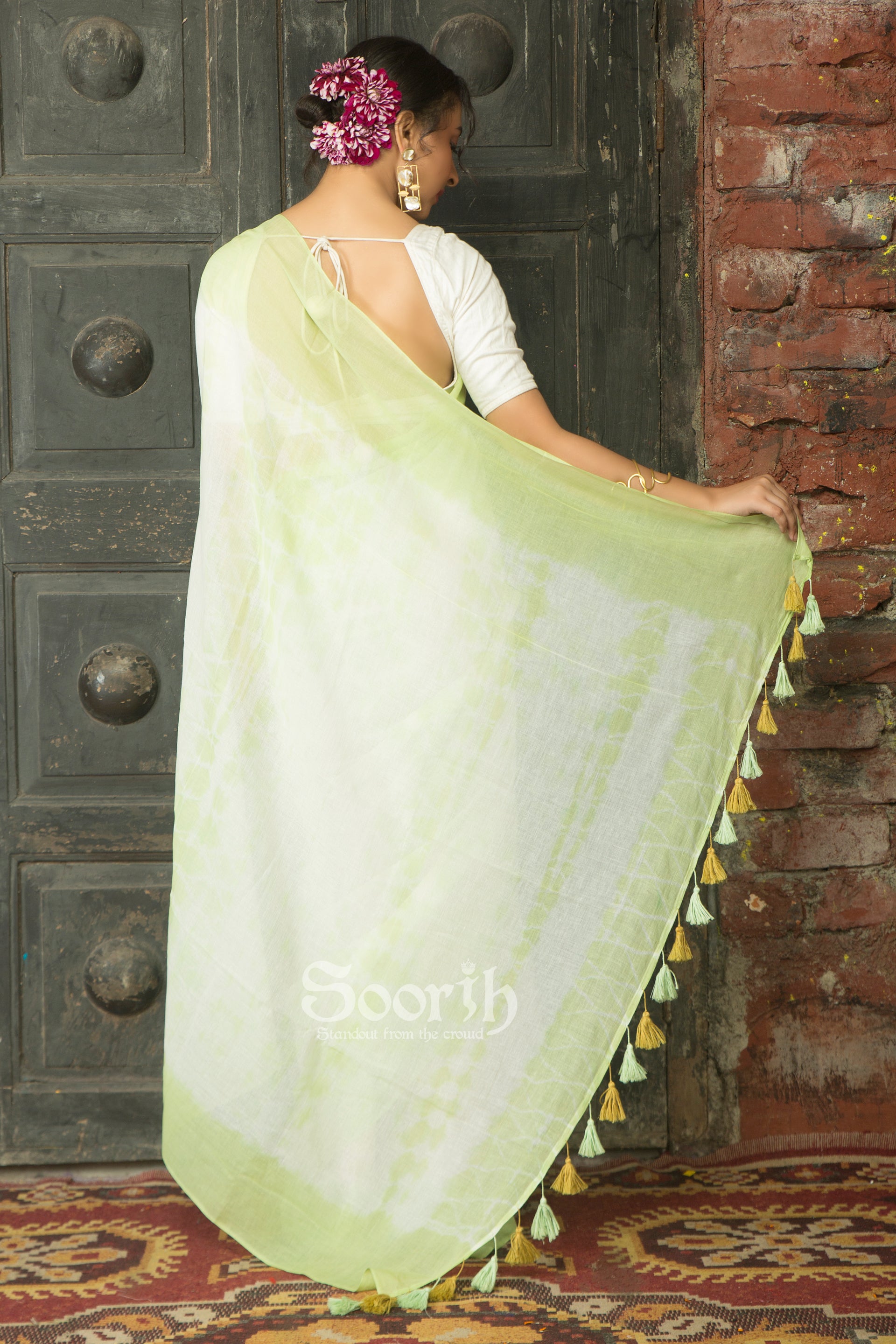 Mul Cotton Shibori Saree