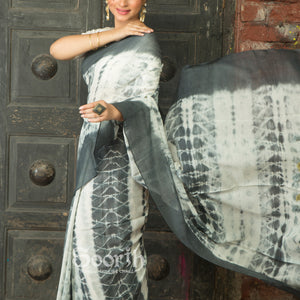 Mul Cotton Shibori Saree