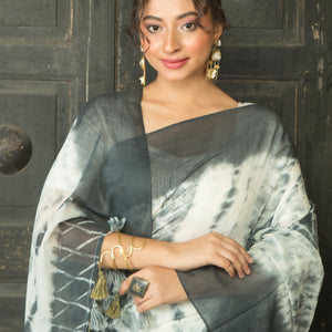 Mul Cotton Shibori Saree