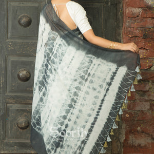 Mul Cotton Shibori Saree