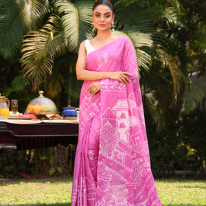 Vienna Vista Saree - Pink