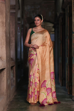 Oyster Opulence Saree - Magenta