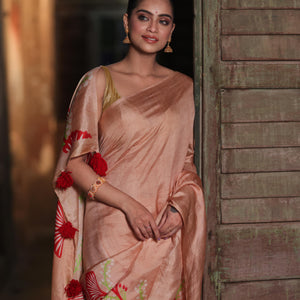 Oyster Opulence Saree - Red