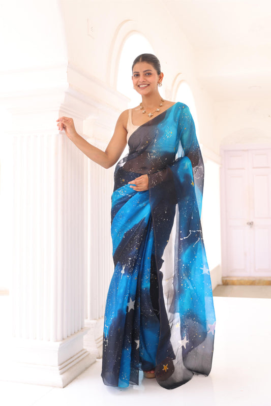 Aakash (Sky) Saree