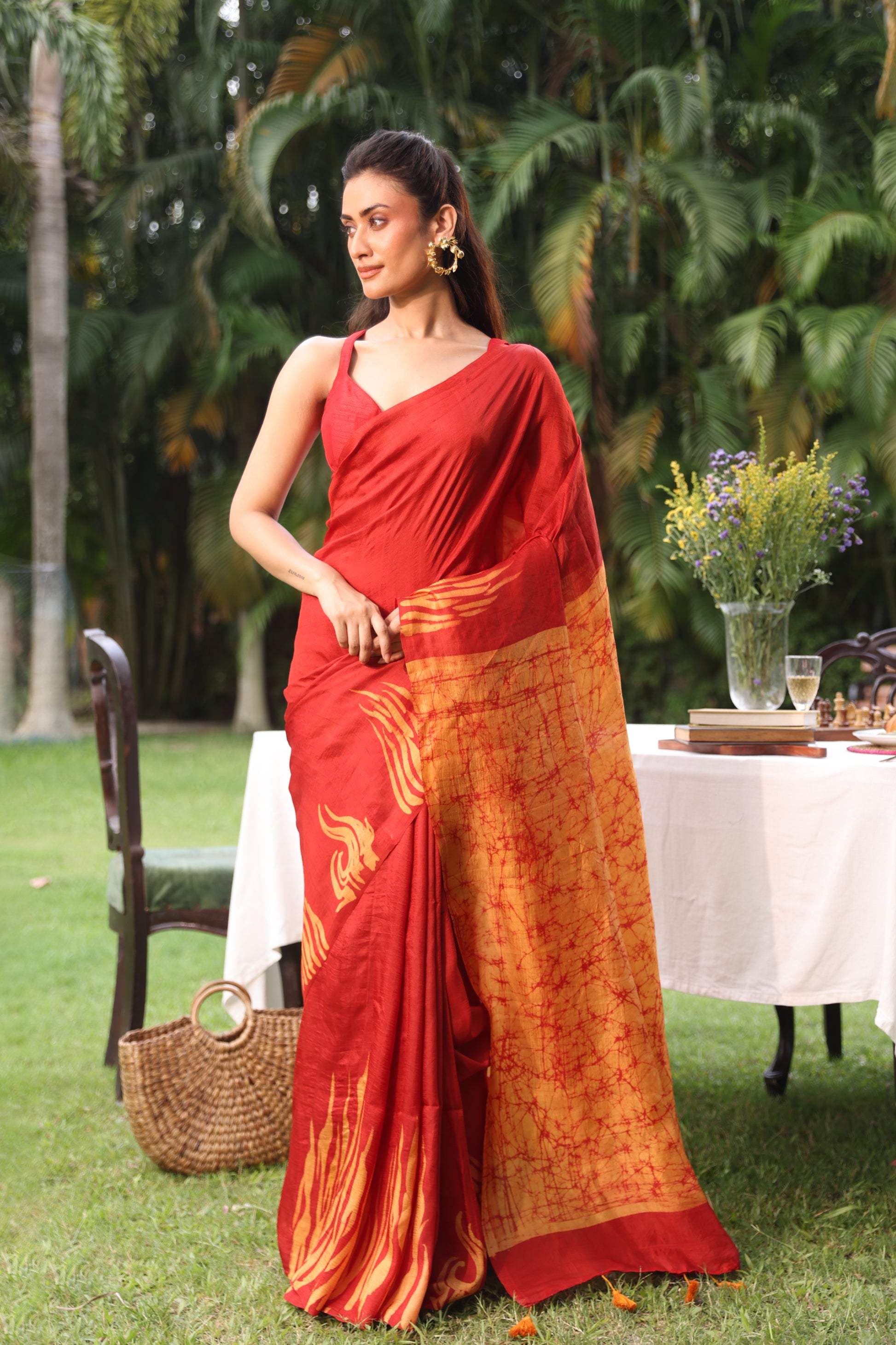 Agni (Fire) Saree