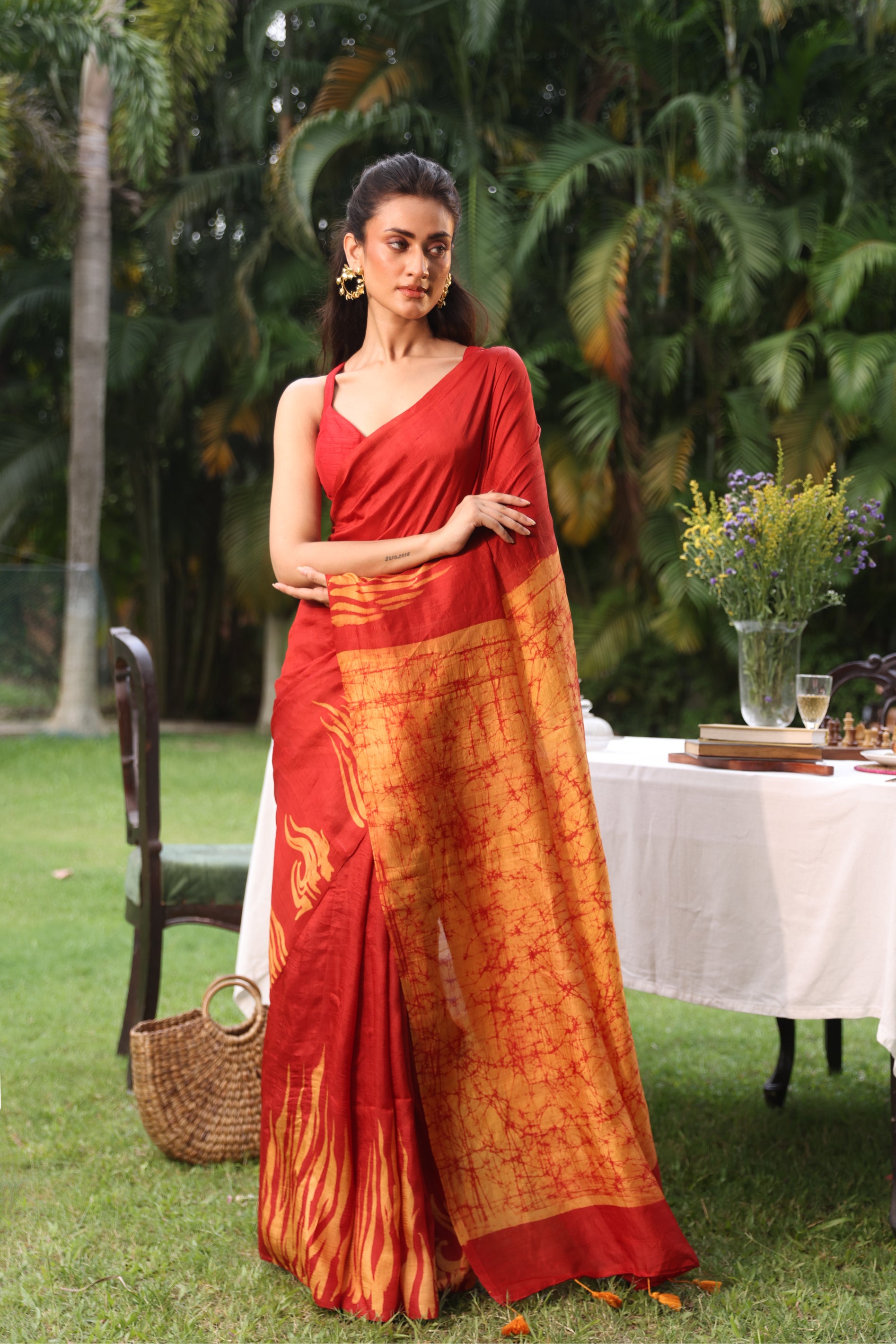 Agni (Fire) Saree