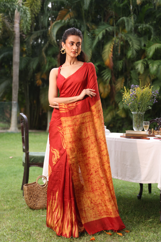 Agni (Fire) Saree