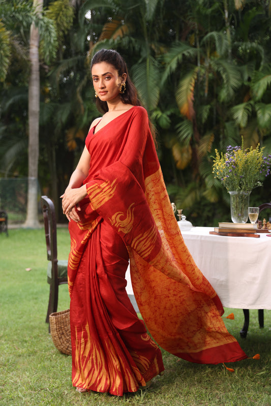 Agni (Fire) Saree