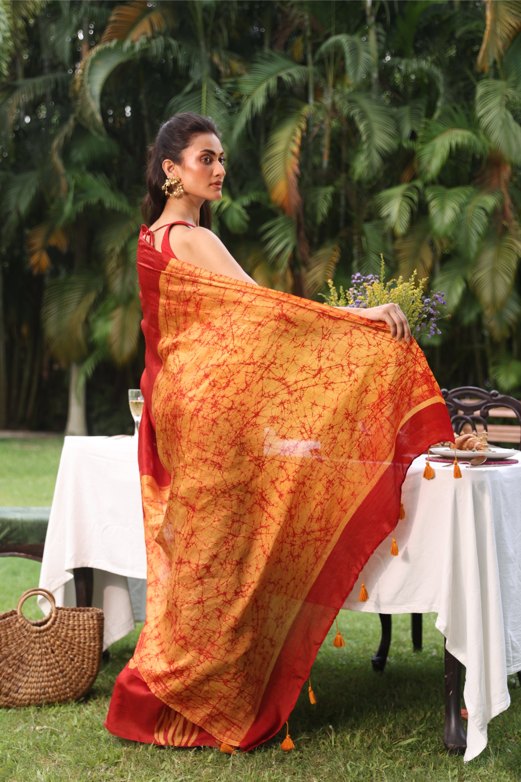 Agni (Fire) Saree