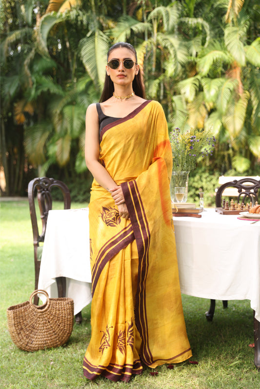 Durga Without Weapons Saree