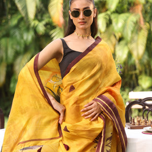 Durga Without Weapons Saree