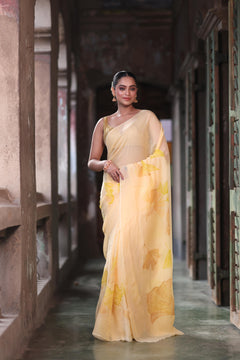 Aurea Petals Saree - Green