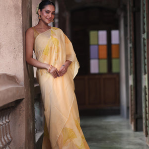 Aurea Petals Saree - Green