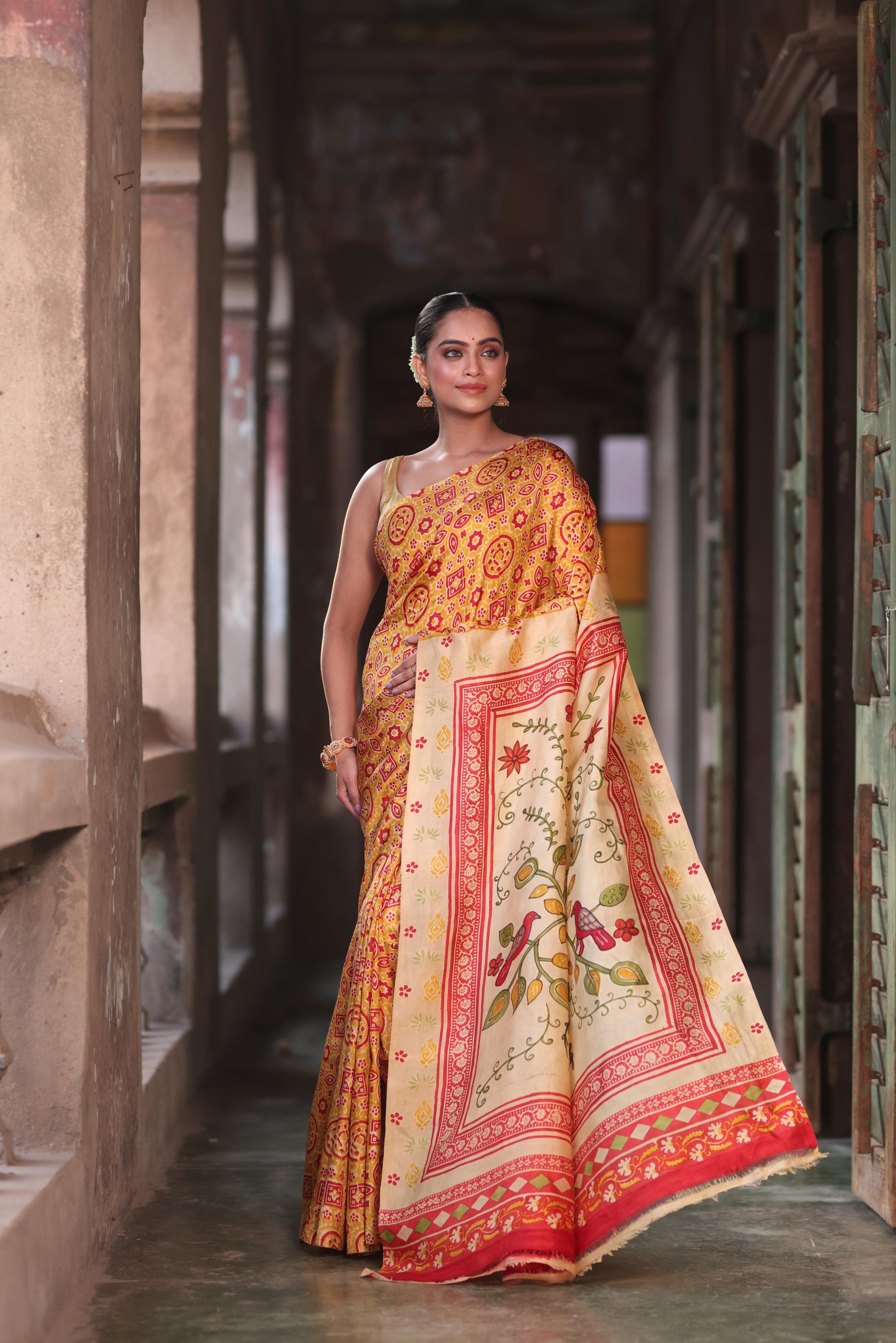 AjraKalam Saree