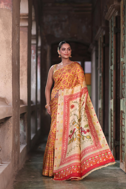 AjraKalam Saree