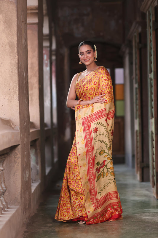AjraKalam Saree