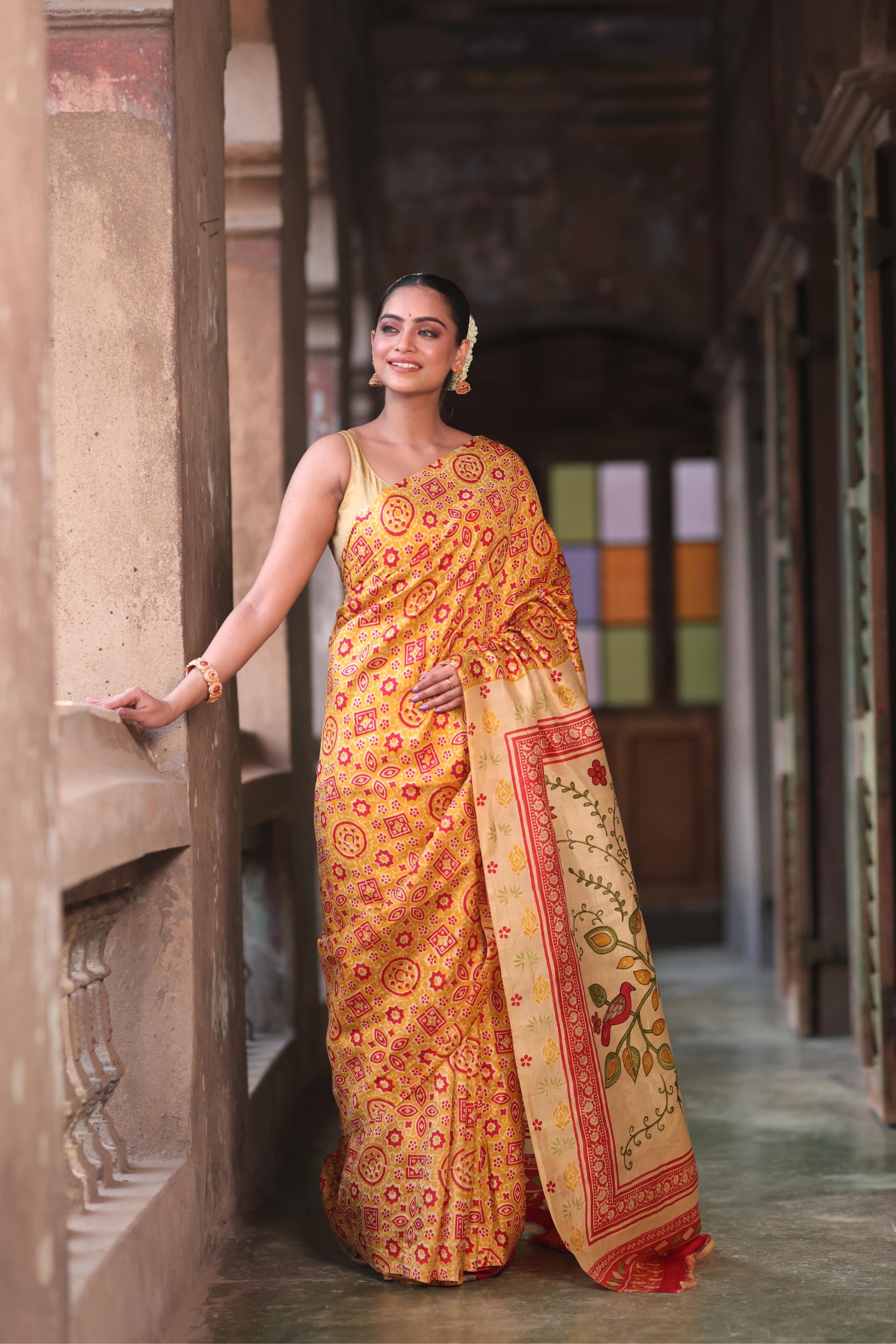 AjraKalam Saree