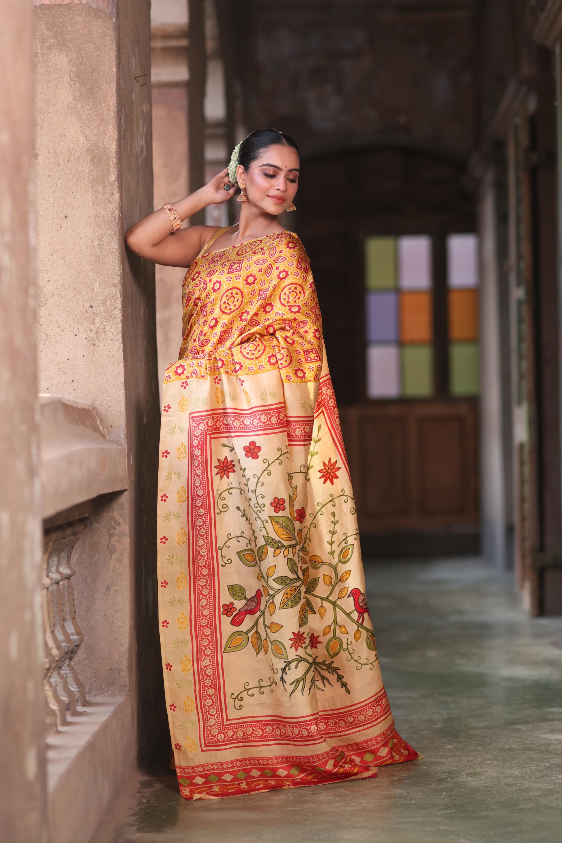 AjraKalam Saree