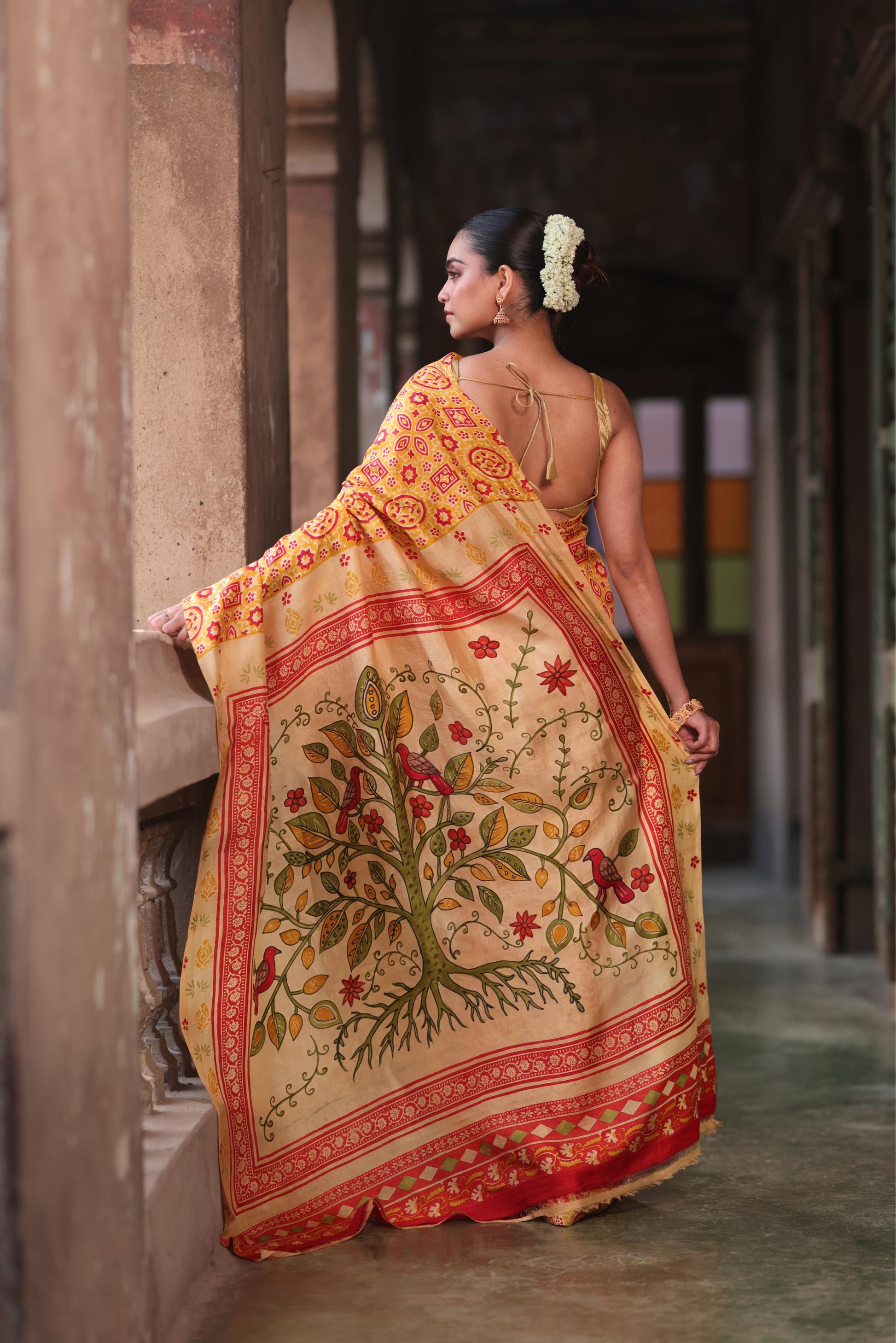 AjraKalam Saree